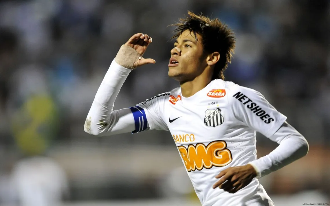 Foto de neymar en santos 2011